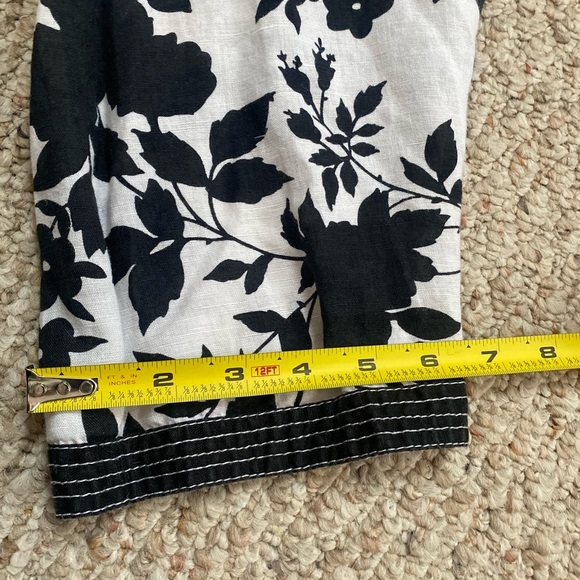 Lucy& Laurel  NWOT Black& White Floral Pattern Top Sz 1x - Picture 6 of 13